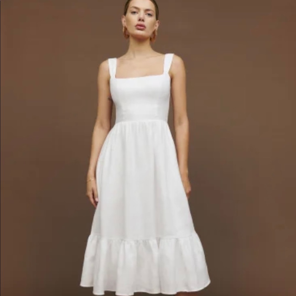 Reformation Bucatini Linen Dress